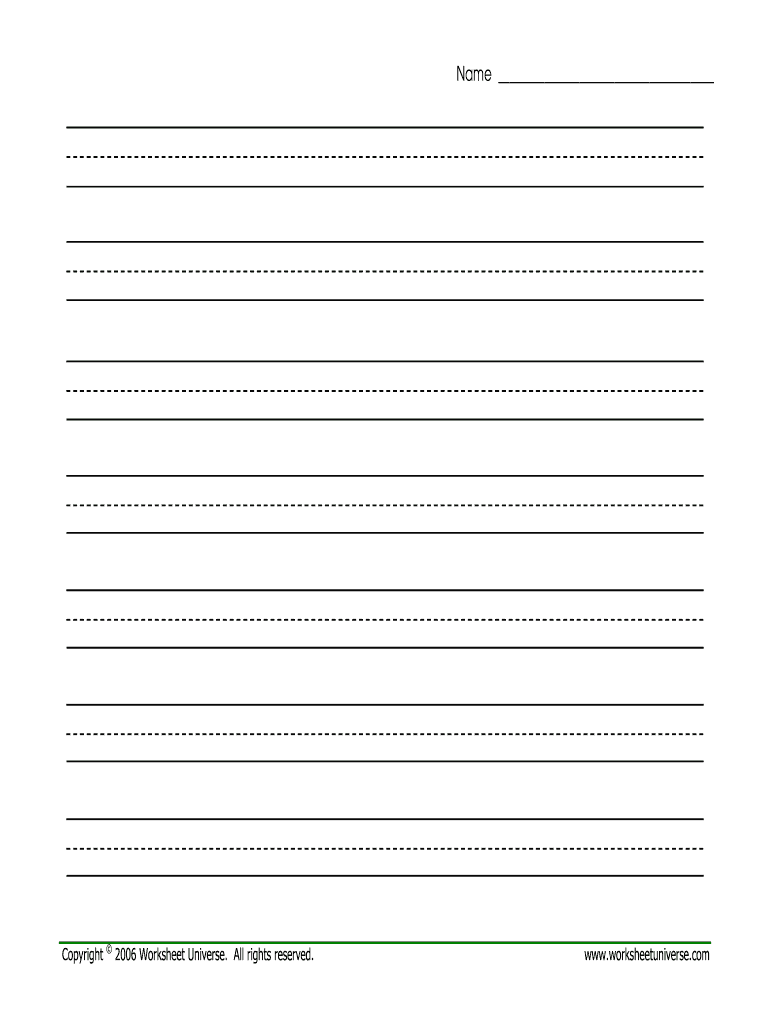 Editable Handwriting Paper - Fill Online, Printable, Fillable ...