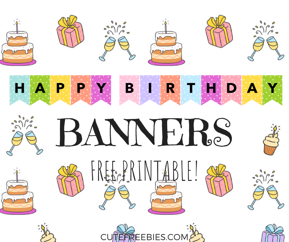 happy-birthday-banners-buntings-free-printable-cute-worksheets-library for Birthday Banner Template Printable Free Happy Birthday Banners / Buntings – Free Printable! - Cute ... - Worksheets Library for Birthday Banner Template Printable Free