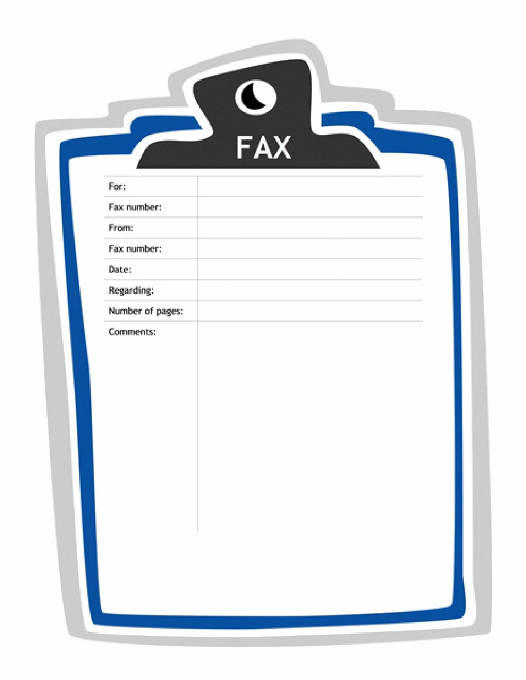 editable printable fax cover sheet