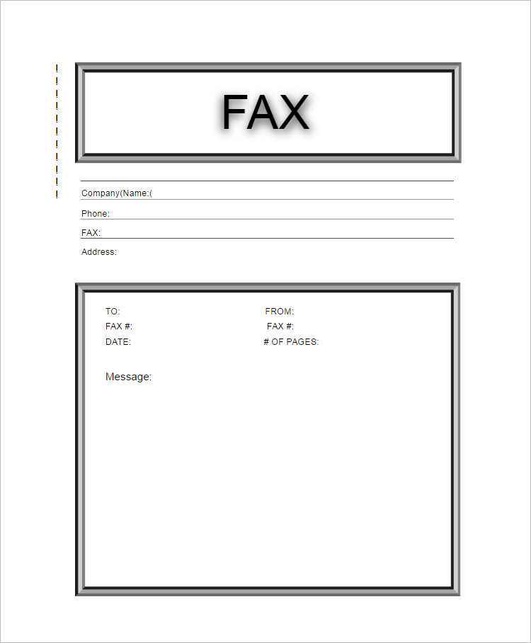 editable printable fax cover sheet