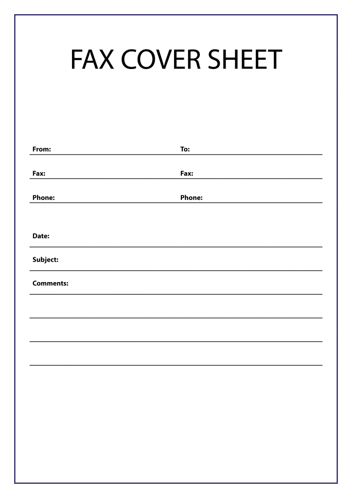 editable printable fax cover sheet