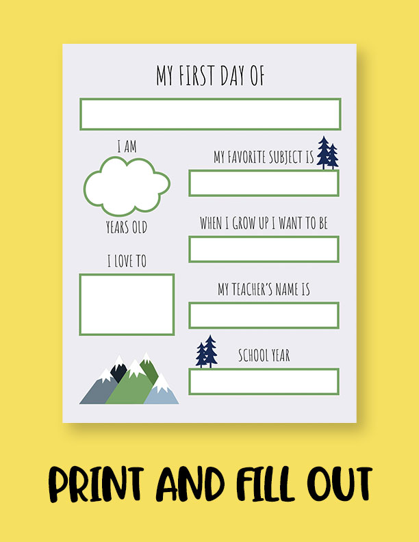 First Day of School Printable Signs {EDITABLE} - Mrs. Plemons ...
