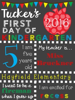 editable printable first day of school signs
