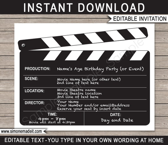 editable printable invitation templates