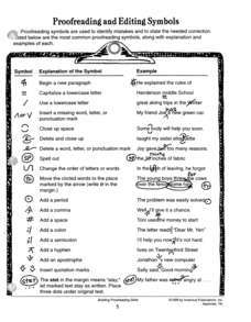 Proofreading for Spelling Lesson Plans &  Worksheets