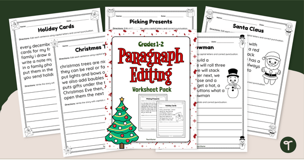 editing worksheet for 2nd grade