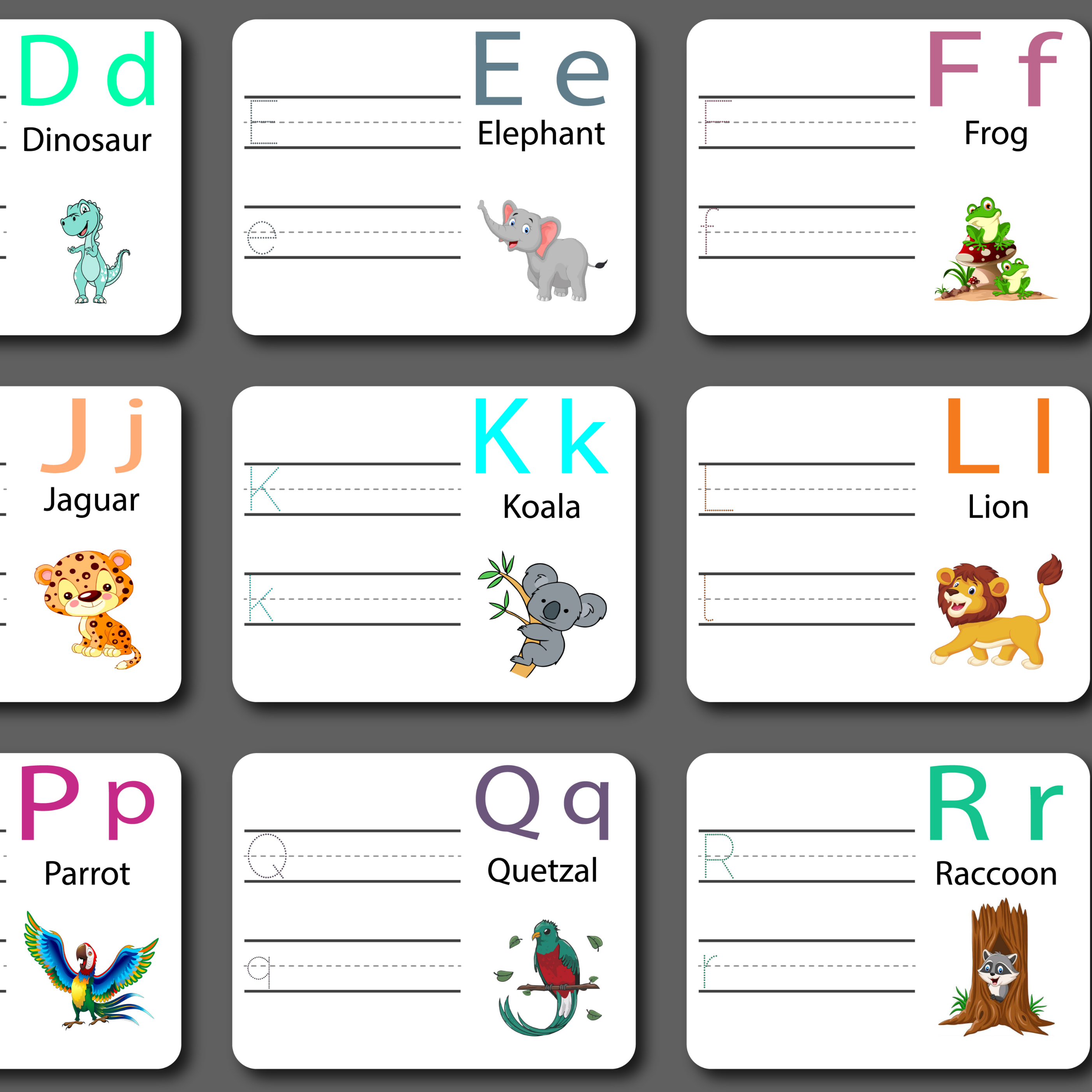 Interactive and Educational Animal Themed Flashcards Apple