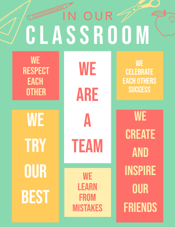 Create Classroom Rules Poster For Free | PosterMyWall