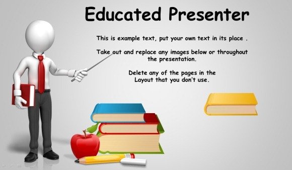Animated Blackboard Template For Educational PowerPoint Presentations