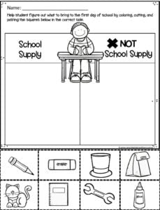 educational worksheet for preschoolers