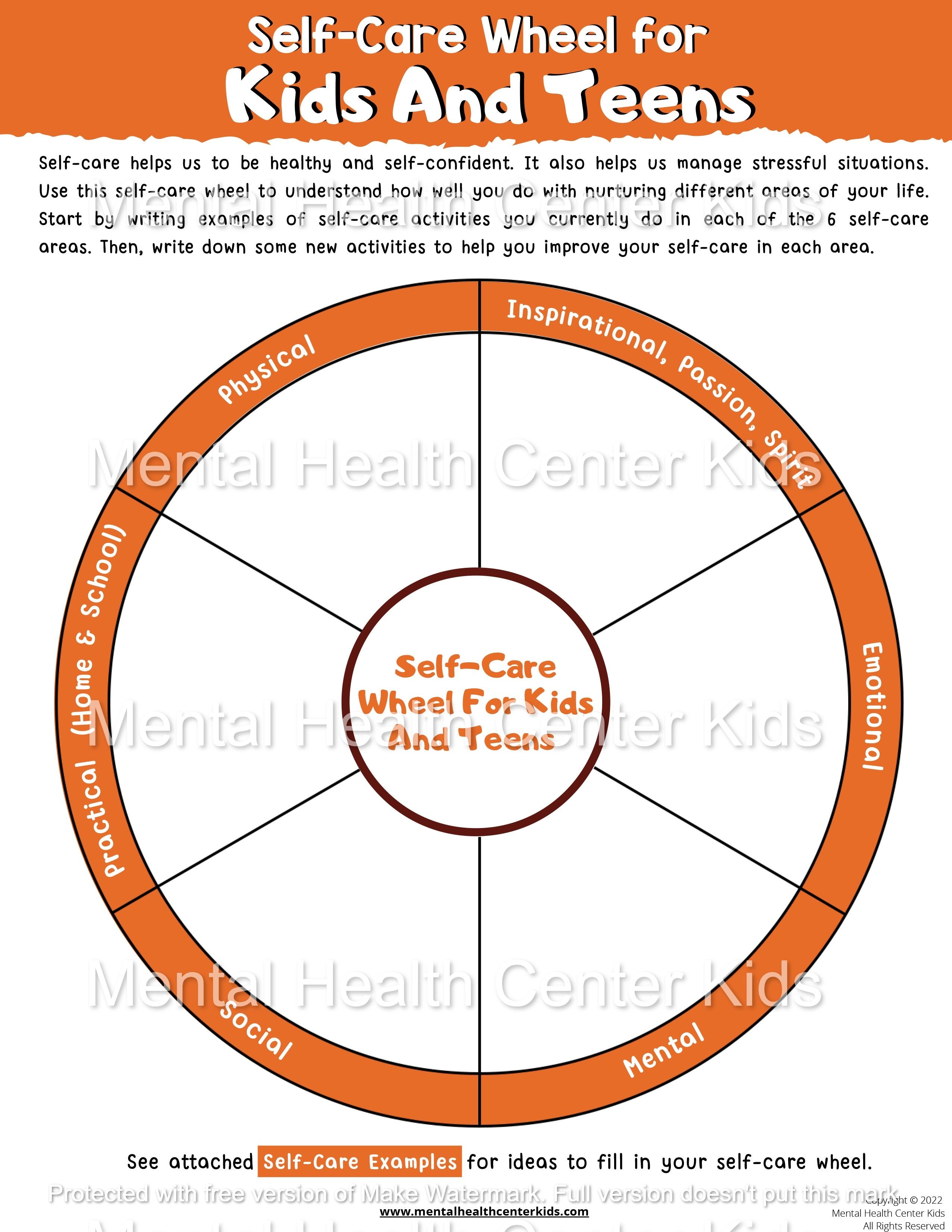 Trauma Worksheets for Kids and Teens