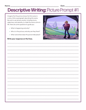 Writing Prompt: Mystery | Worksheet  | Picture ...