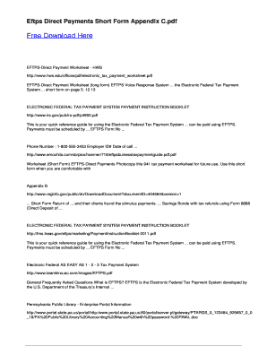 Eftps Worksheet - Fill Online, Printable, Fillable, Blank | pdfFiller