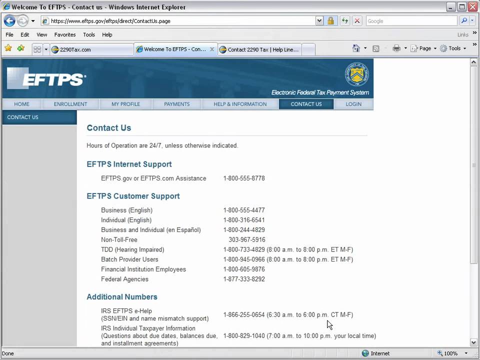 What does EFTPS mean?