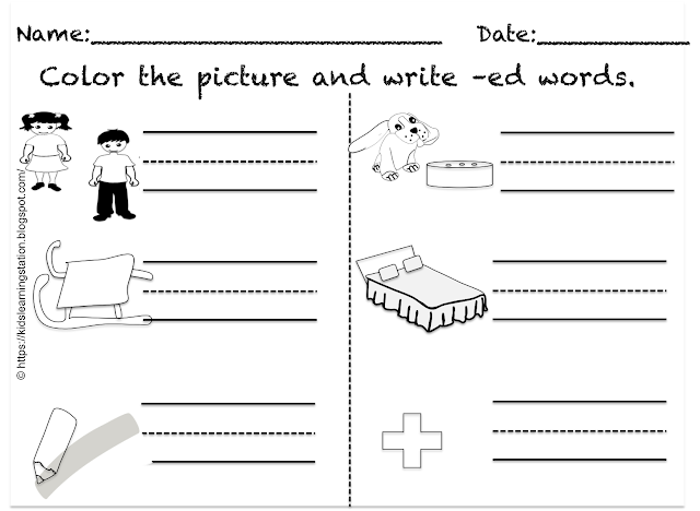 eg word family worksheet