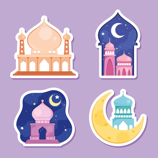 Page 2 | Eid Mubarak Stickers Vectors &  Illustrations for Free ...