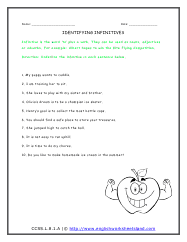 eighth grade grammar worksheet