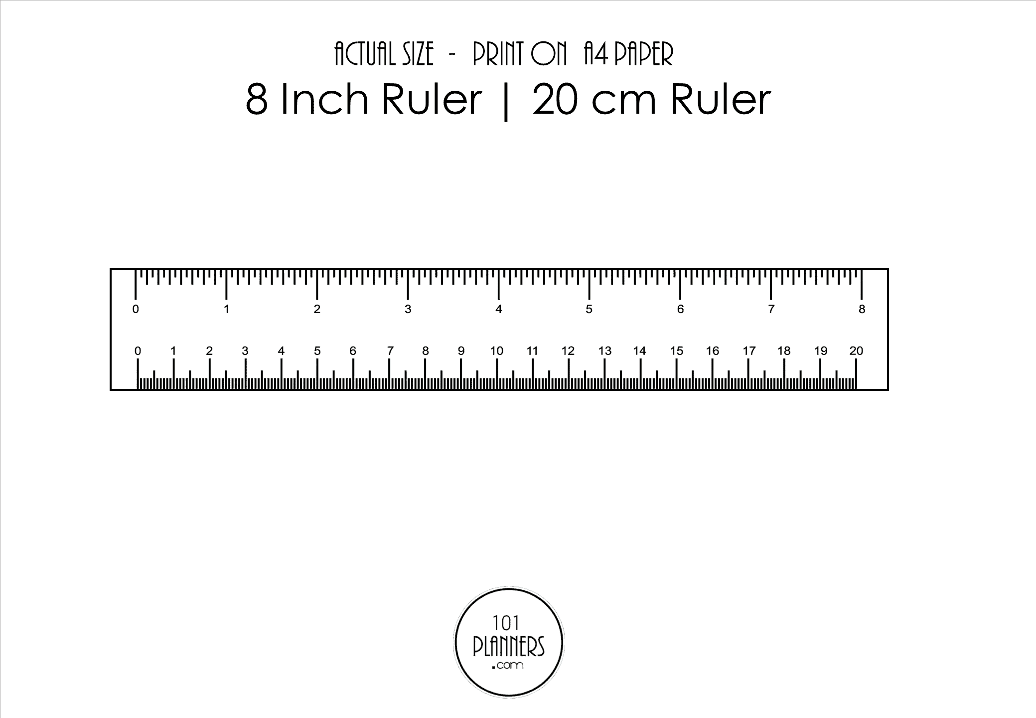 Printable Ruler | Online Ruler