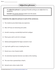 ela worksheet 7th grade