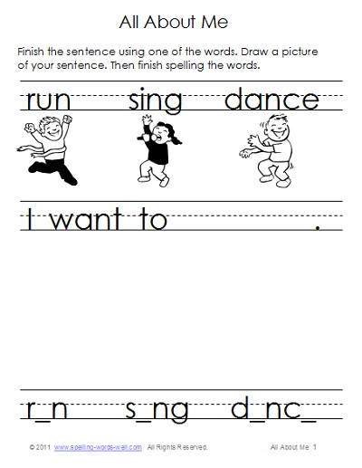ela worksheet for 1st grade