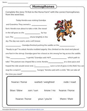 3rd Grade Language Arts Worksheets