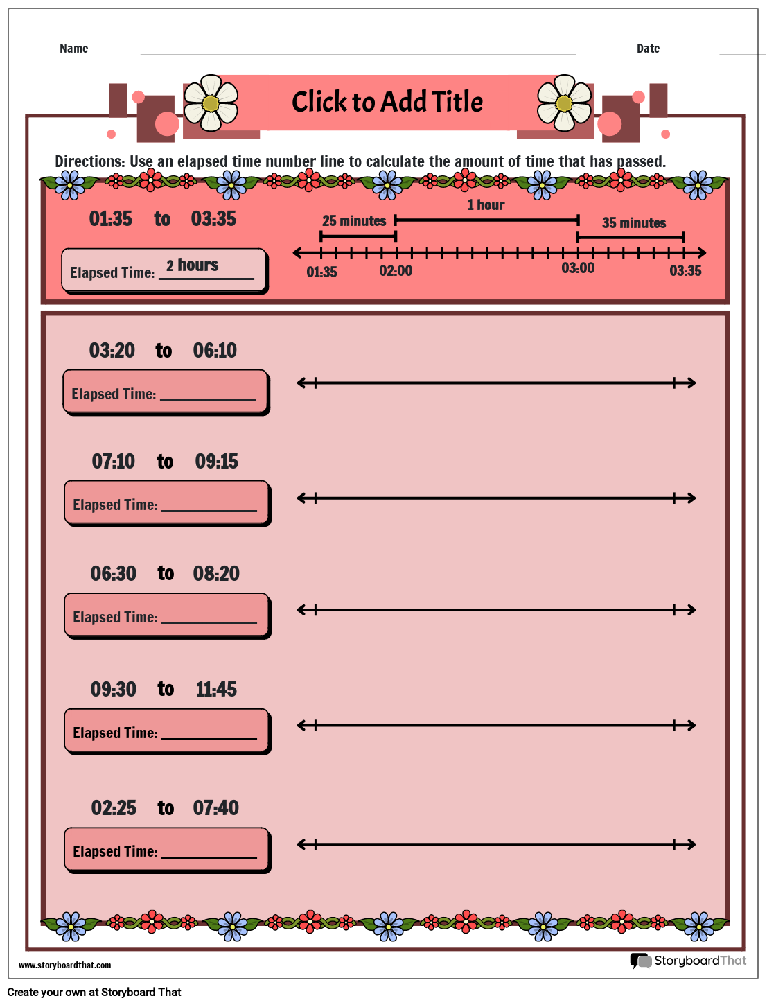 Elapsed Time Worksheets For Free At StoryboardThat Worksheets Library Elapsed Time Worksheets For Free At StoryboardThat Worksheets Library