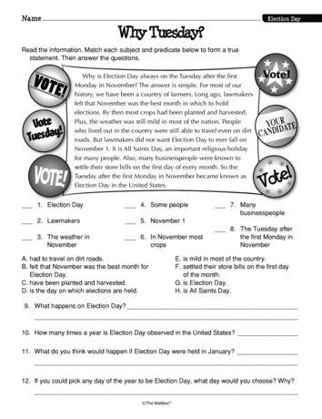 election worksheet for middle school