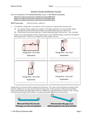 Circuit worksheets | PDF