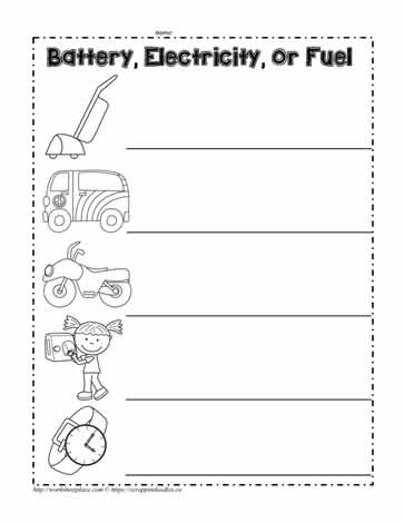 Energy Worksheet Worksheets