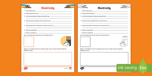 electricity review worksheet answers