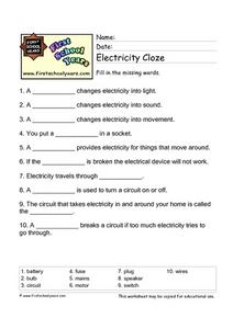 Electricity Worksheet, 56% OFF | horepos.com