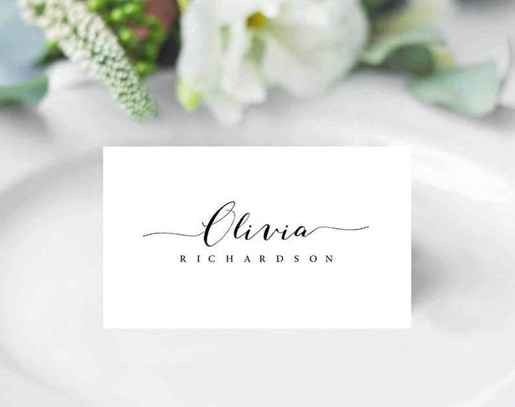 elegant printable place cards