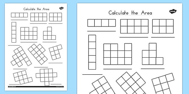 Calculate the Area Worksheets (Teacher-Made) - Twinkl