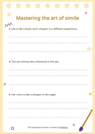 Language Arts Subject: Figurative Language Worksheets
