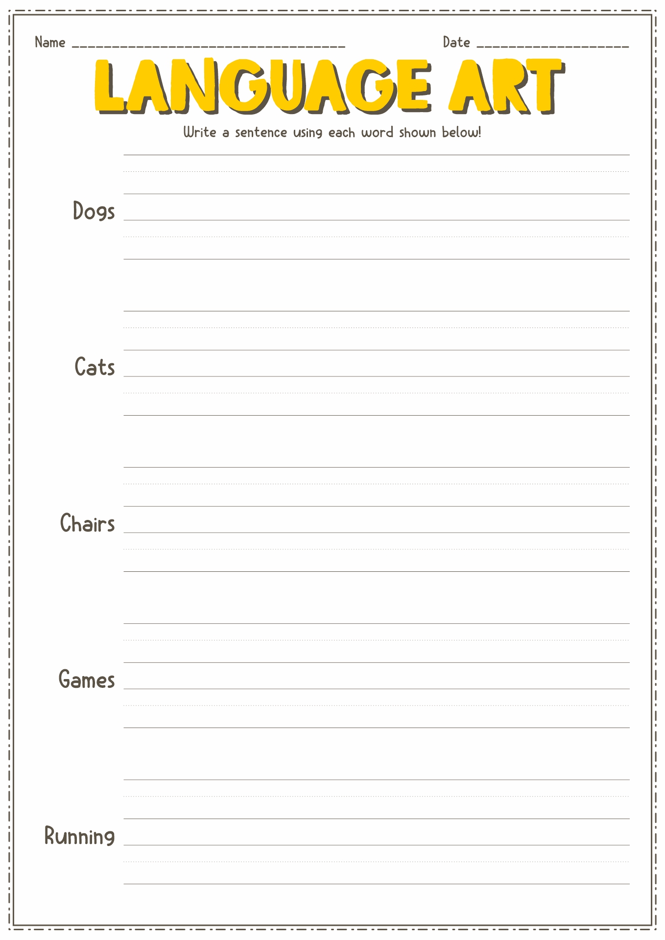 19 Art Handouts And Worksheets - Free PDF at worksheeto.com