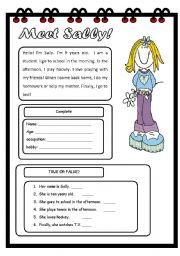 Reading-comprehension :Elementary - ESL worksheet by Fabiola Salinas