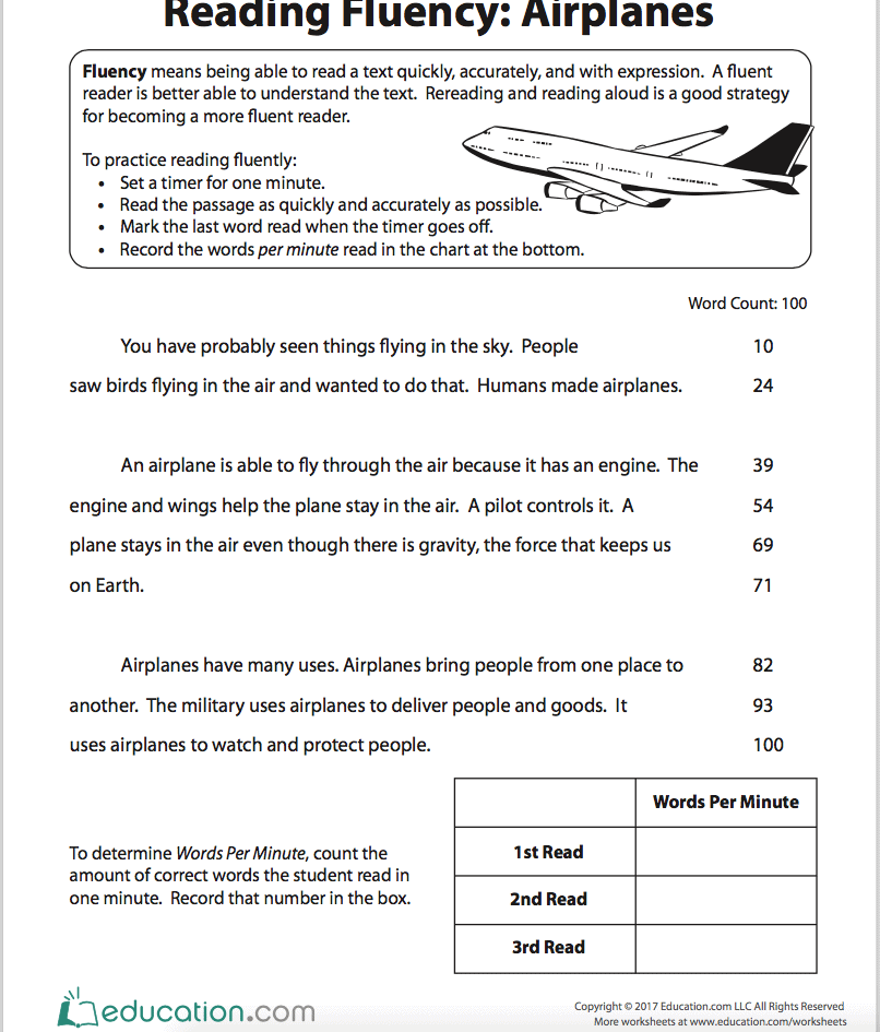 Reading Fluency Activities: Elementary Students - Perkins School ...