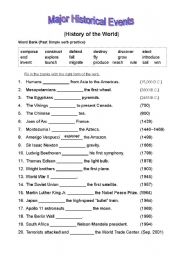 History of the World - ESL worksheet by khcha7