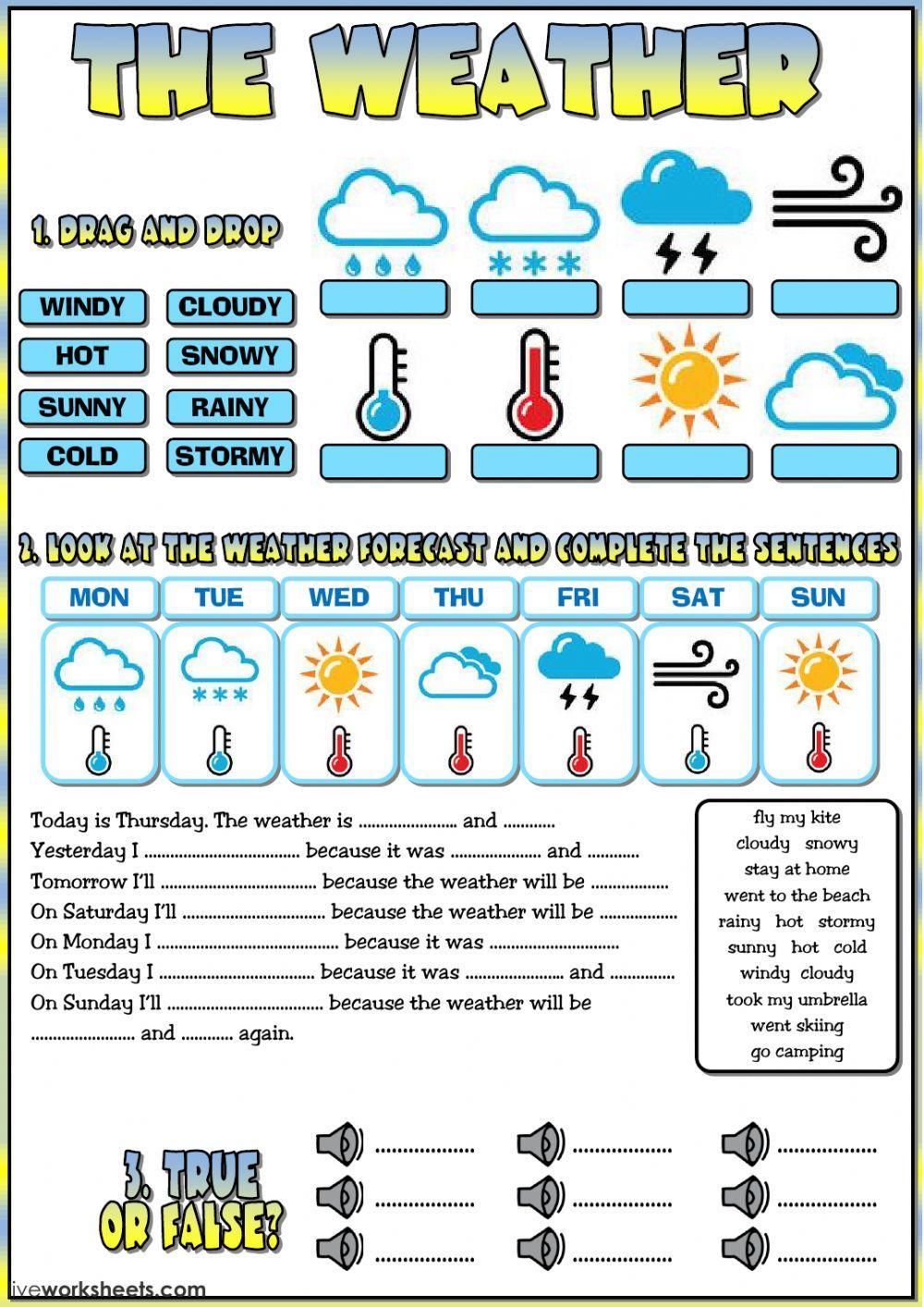 The weather activity  