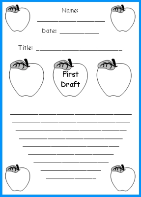 Unique Apple Writing Templates: Fun Back to School Printable ...