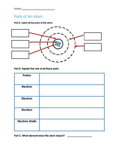 elements and compounds worksheet