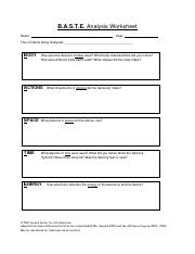 elements of dance worksheet