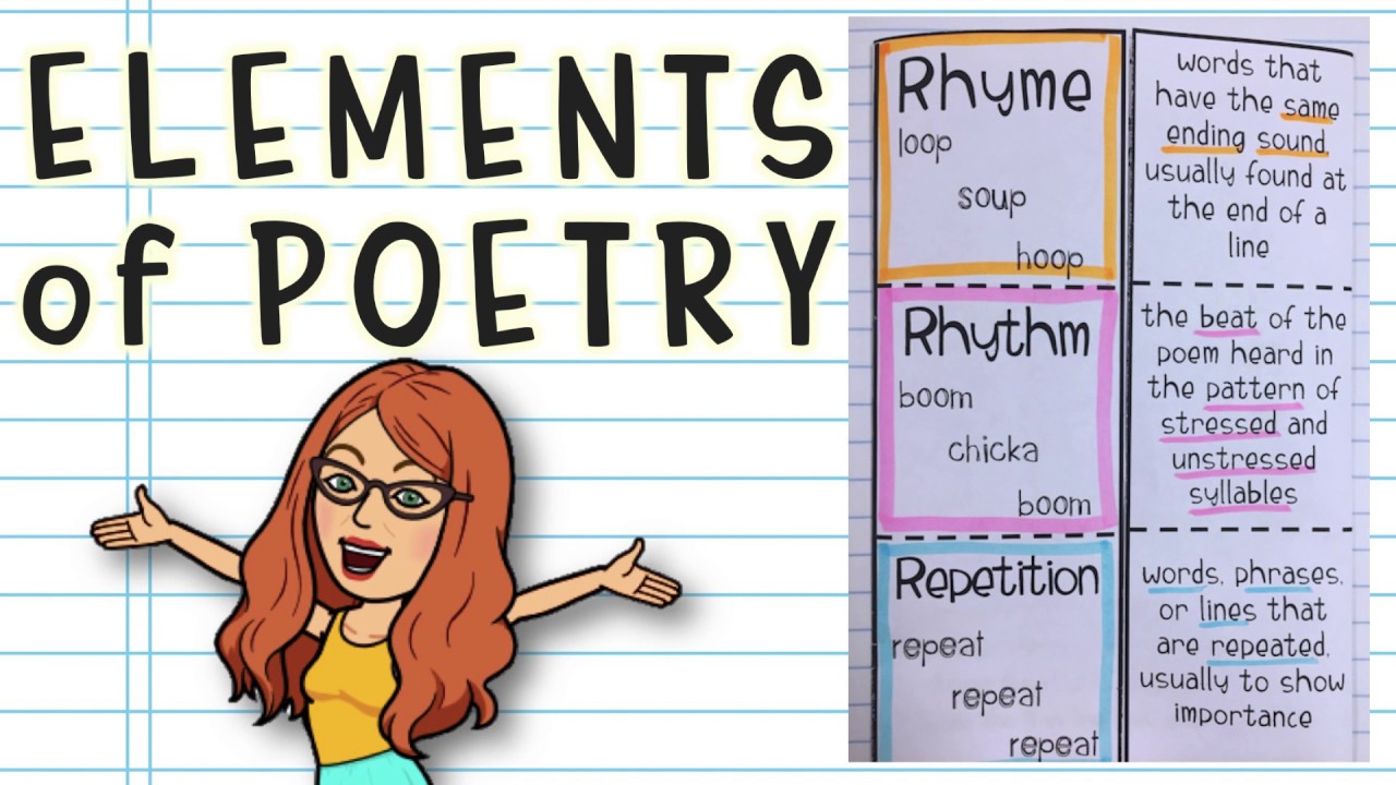 elements of poetry printables