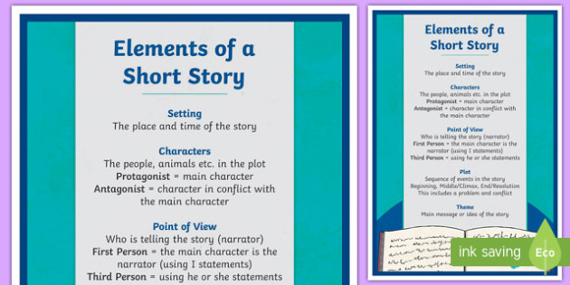 elements of short story worksheet
