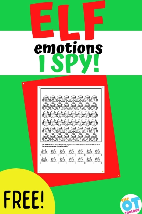 Elf I Spy WOrksheet - The OT Toolbox