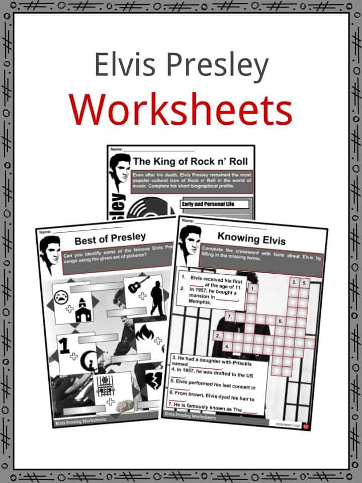 Elvis Presley Facts &  Worksheets for Kids | Life, Music Career ...