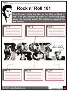 elvis presley worksheet