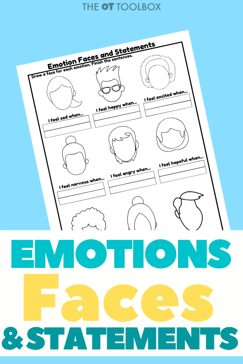 emotional control worksheet