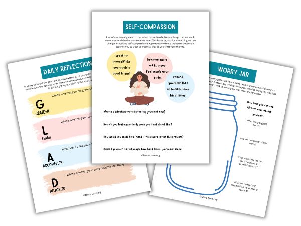 emotional recovery worksheet