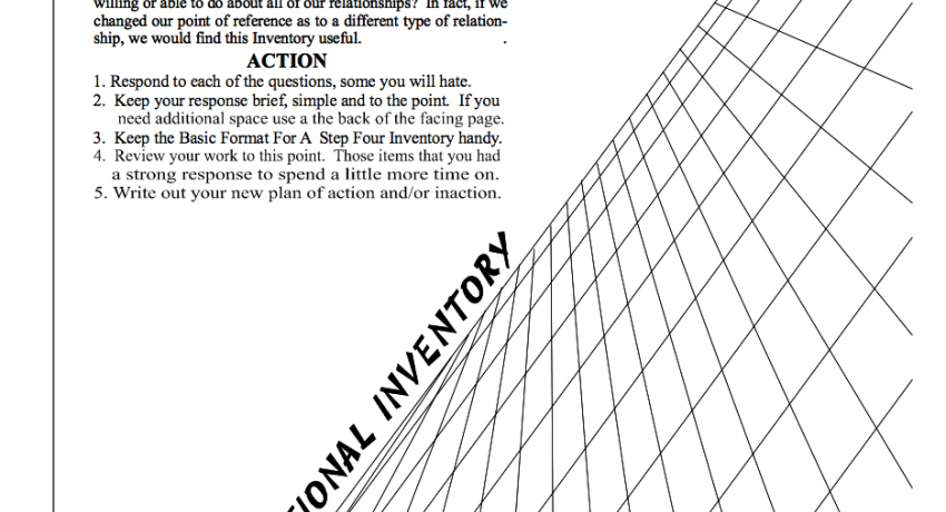 emotional recovery worksheet